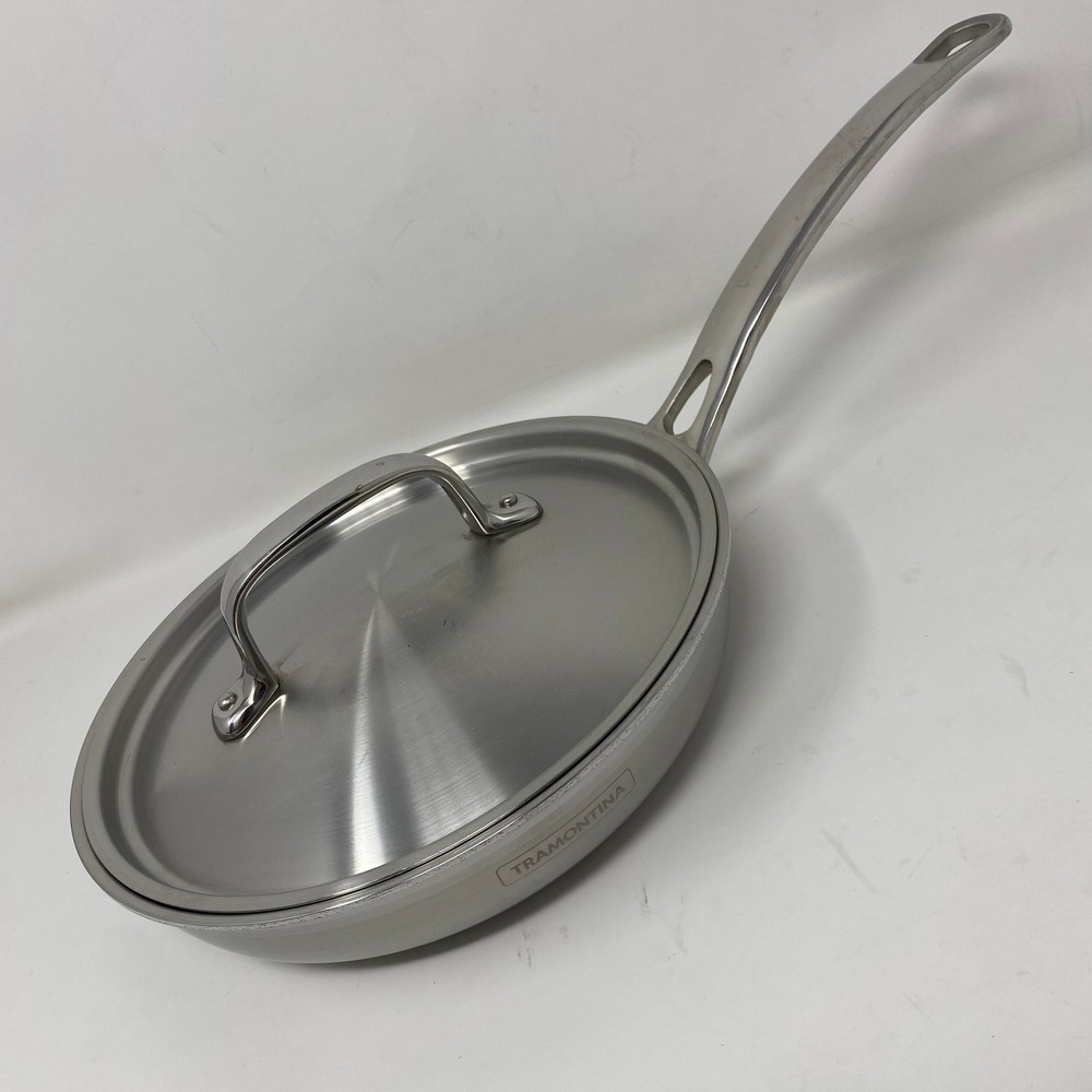 Tramontina 8 in Fry Pan Tri Ply Clad Premium Stainless Skillet Lid 66836/203